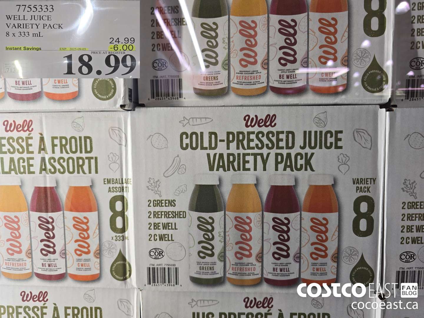 7755333 WELL JUICE VARIETY PACK ($6.00 INSTANT SAVINGS EXPIRES ON 2025-09-03) $18.99