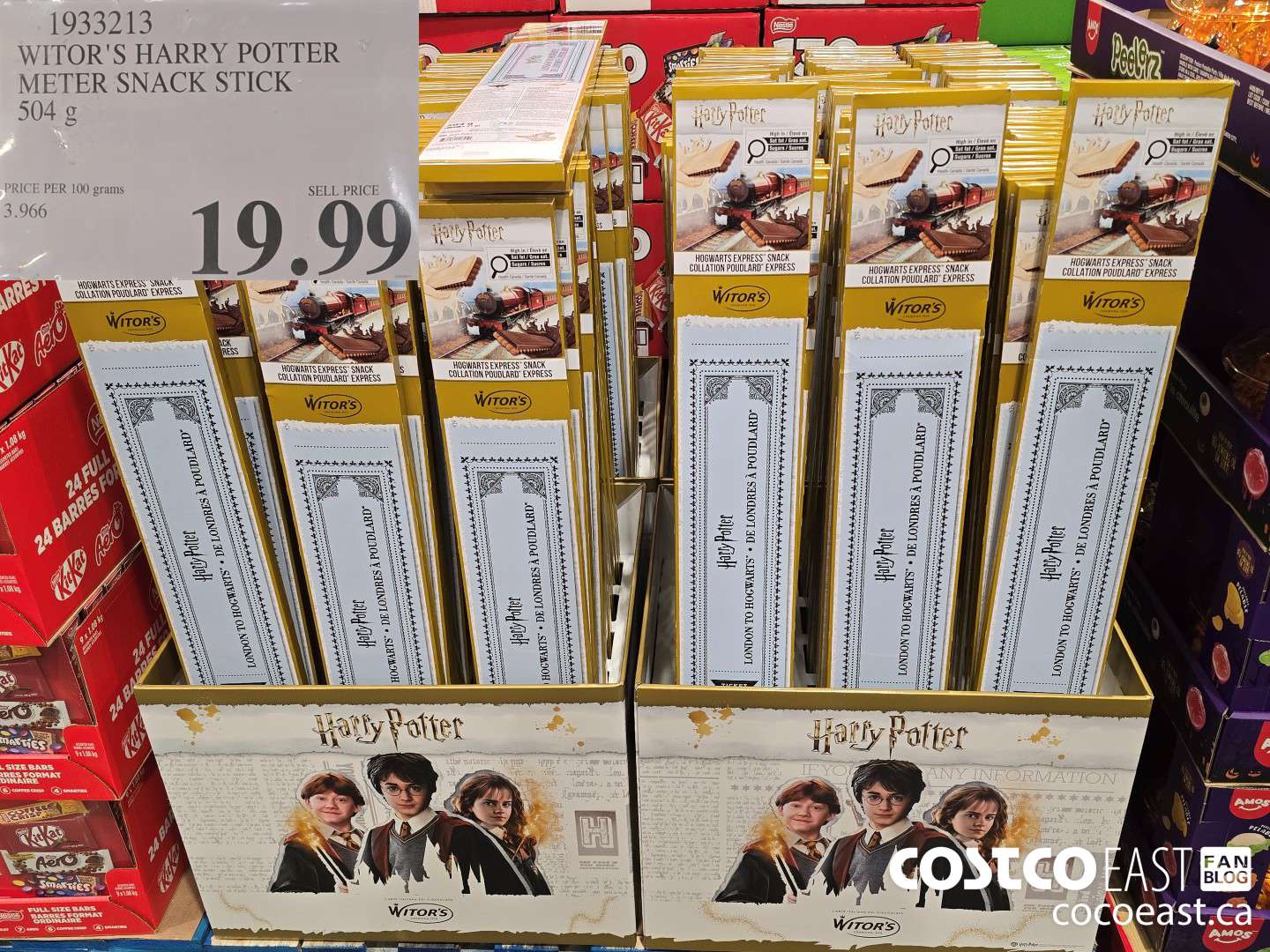 1933213 WITOR'S HARRY POTTER METER SNACK STICK 504 g $19.99