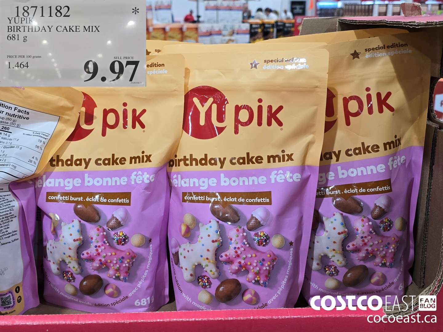 1871182 YUPIK BIRTHDAY CAKE MIX 681 g $9.97