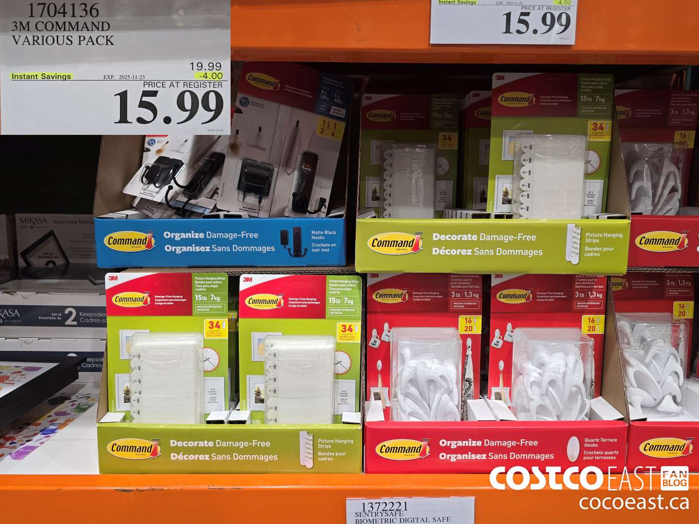 1704136 3M COMMAND VARIOUS PACK ($4.00 INSTANT SAVINGS EXPIRES ON 2025-11-23) $15.99