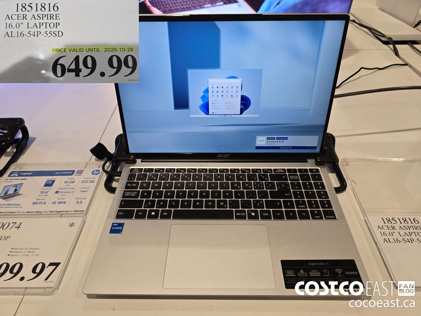 1851816 ACER ASPIRE 16.0° LAPTOP AL16-54P-55SD $649.99