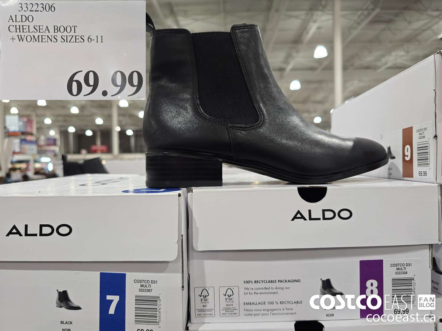 3322306 ALDO CHELSEA BOOT +WOMENS SIZES 6-11 $69.99