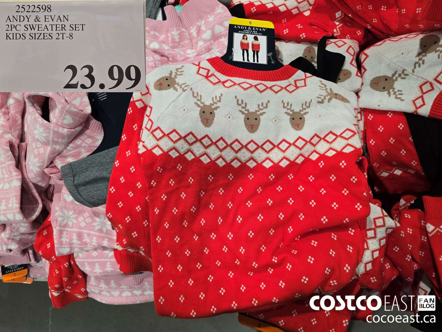 2522598 ANDY & EVAN 2PC SET SIZES 2T-8 $23.99