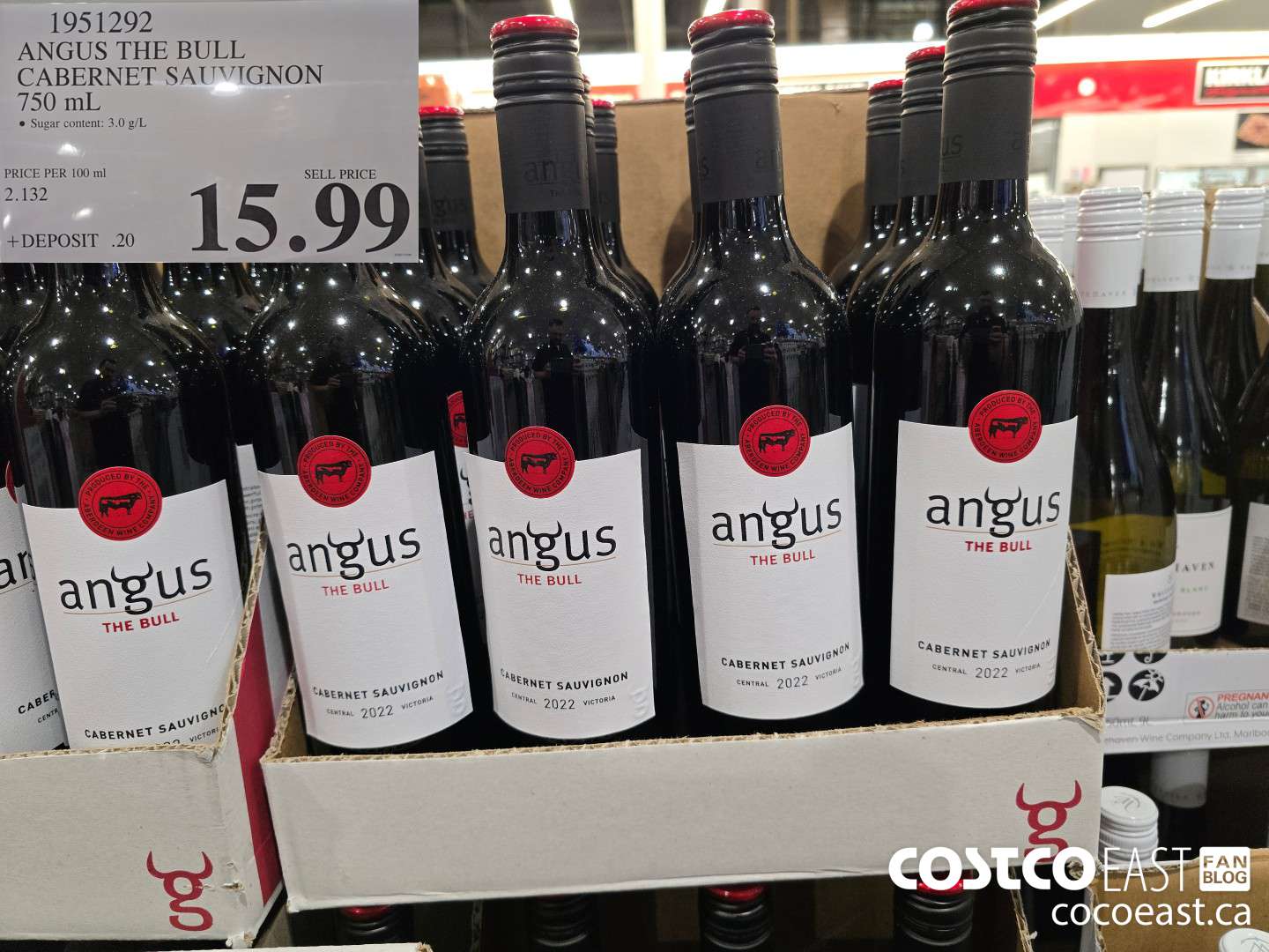 1951292 ANGUS THE BULL CABERNET SAUVIGNON 750 mL $15.99