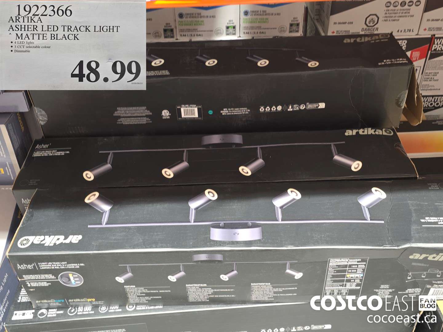 1922366 ARTIKA ASHER LED TRACK LIGHT , MATTE BLACK $48.99