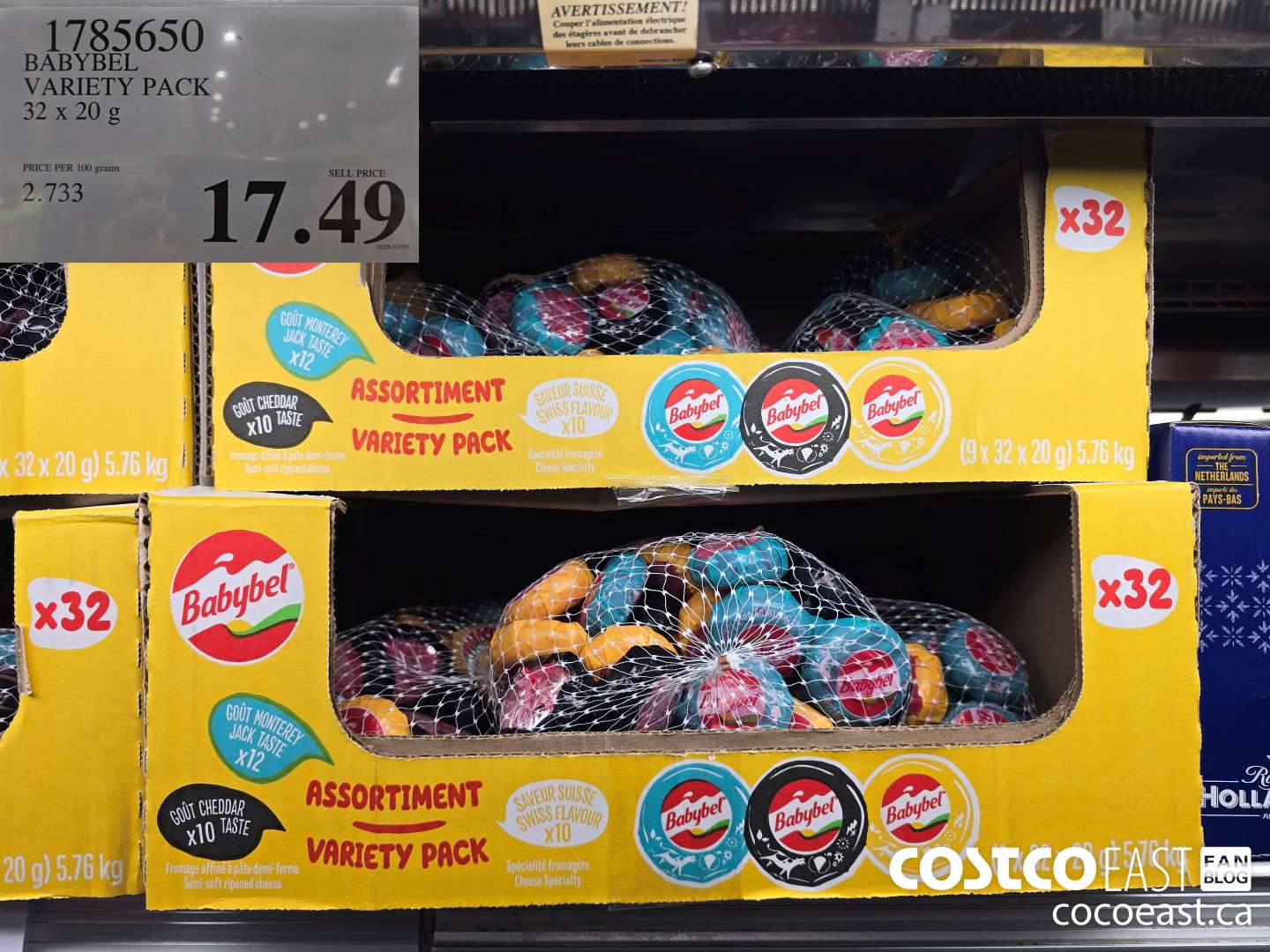 1785650 BABYBEL VARIETY PACK 32 x 20 G $17.49