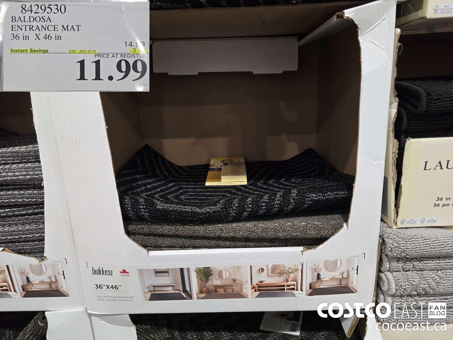 8429530 BALDOSA ENTRANCE MAT 36 in X 46 in ($3.00 INSTANT SAVINGS EXPIRES ON 2025-10-19) $11.99