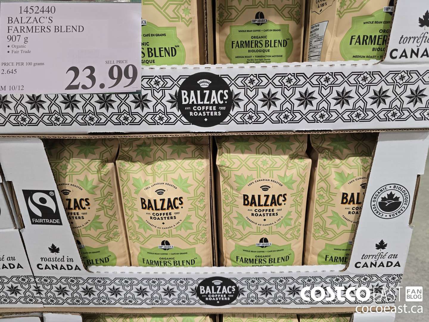 1452440 BALZAC'S FARMERS BLEND 907g $23.99