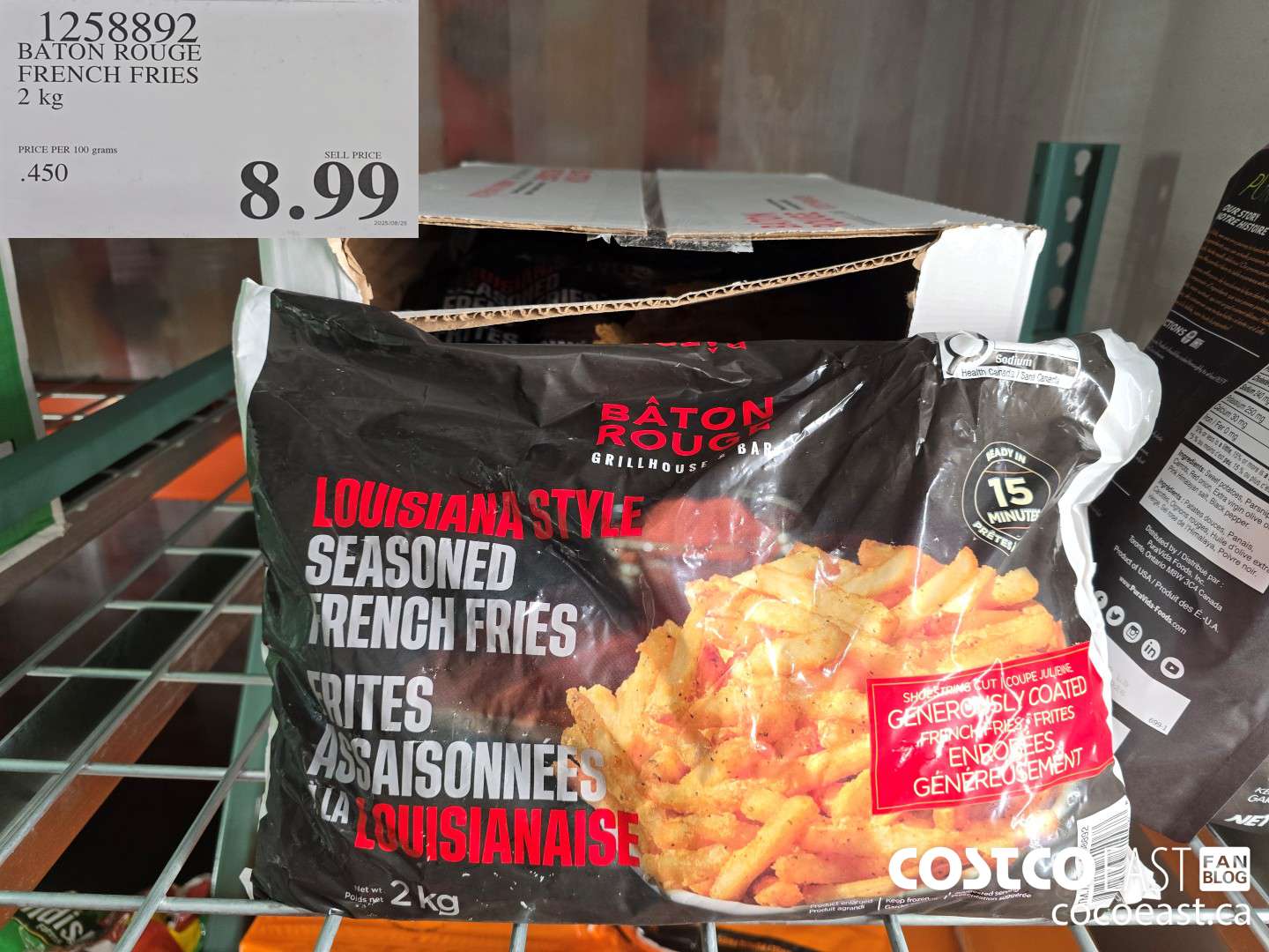 1258892 BATON ROUGE FRENCH FRIES 2KG $8.99