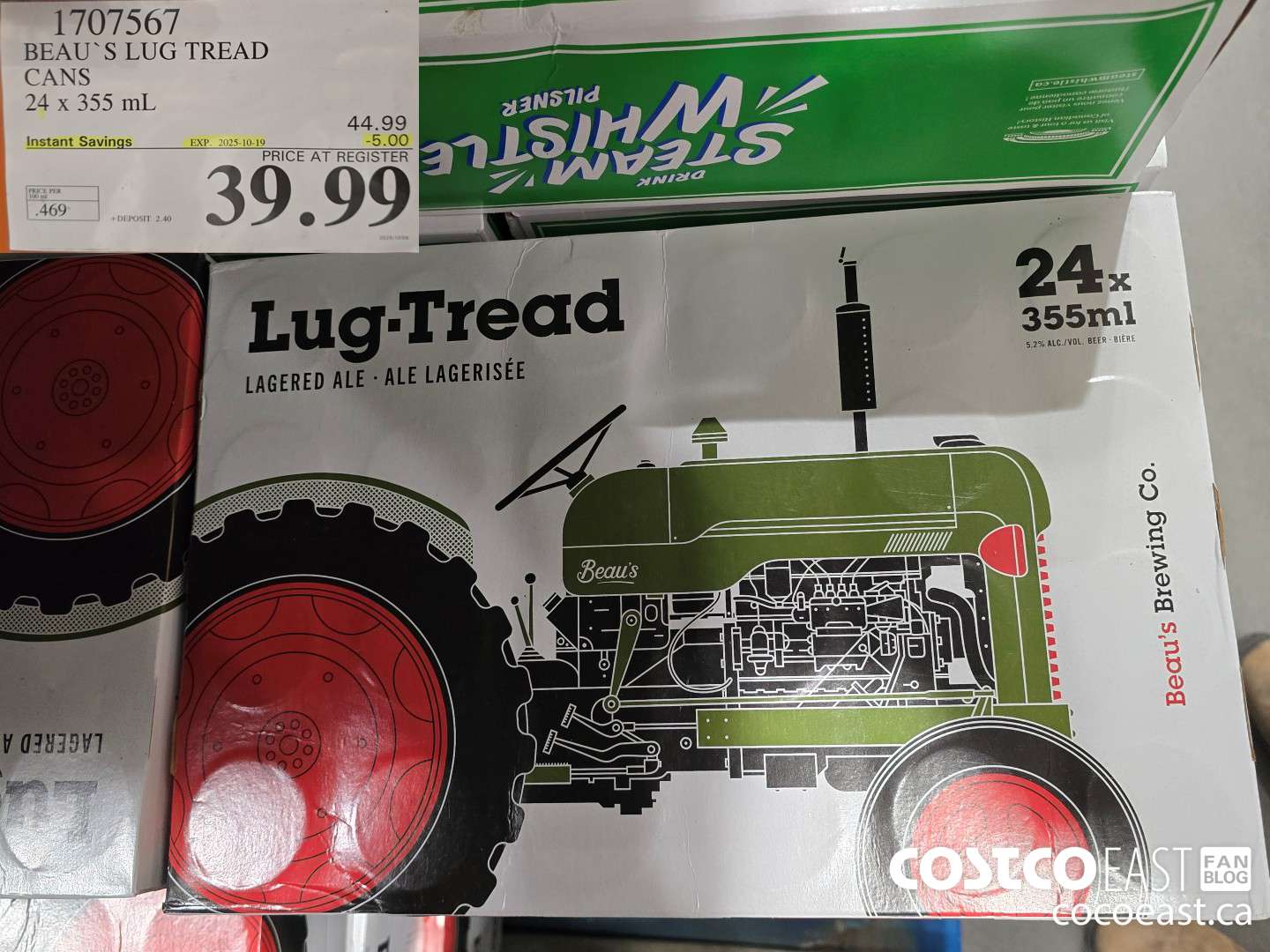1707567 BEAU'S LUG TREAD CANS 24 x 355 mL ($5.00 INSTANT SAVINGS EXPIRES ON 2025-10-19) $39.99