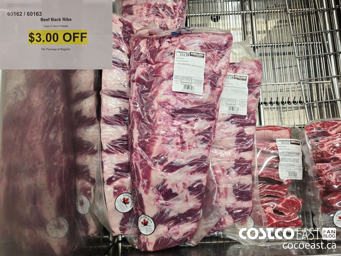 60162 BEEF BACK RIBS ($3.00 INSTANT SAVINGS)