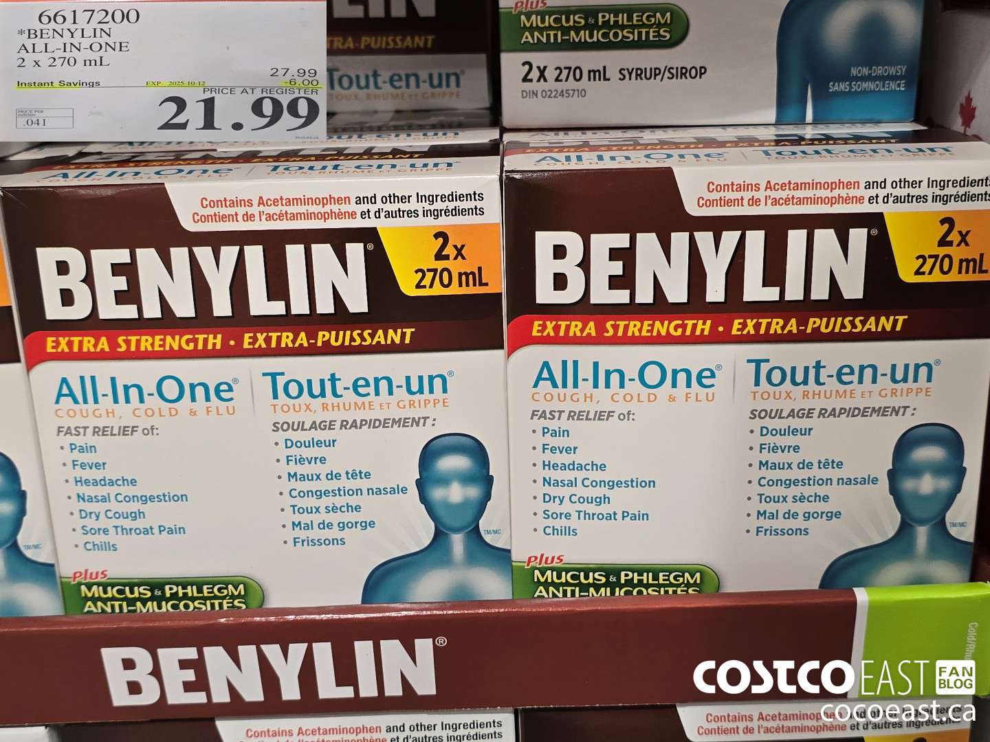 6617200 BENYLIN ALL-IN-ONE 2 X 270ML ($6.00 INSTANT SAVINGS EXPIRES ON 2025-10-12) $21.99