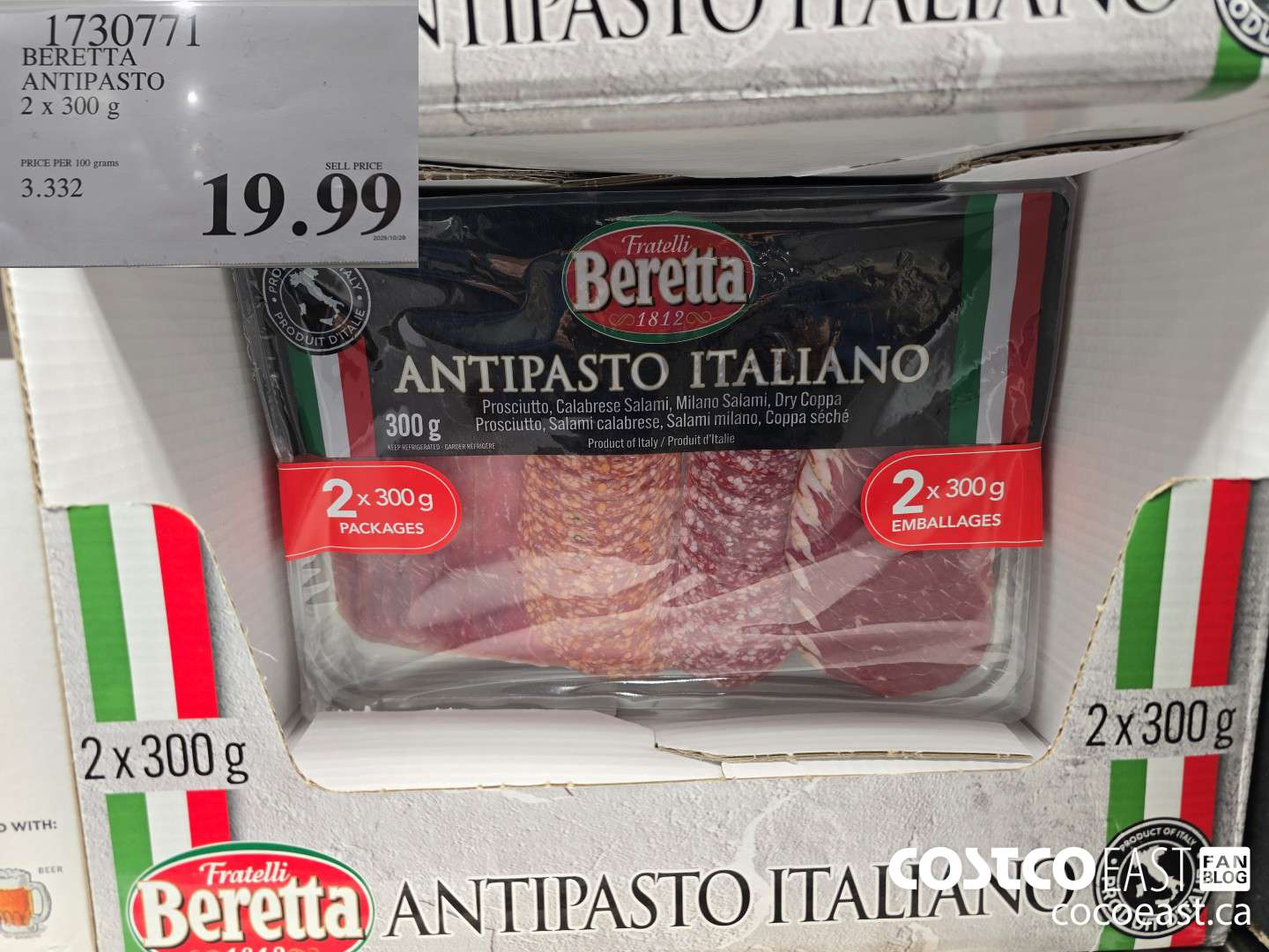 1730771 BERRETA ANTIPASTO 2 x 300 G $19.99