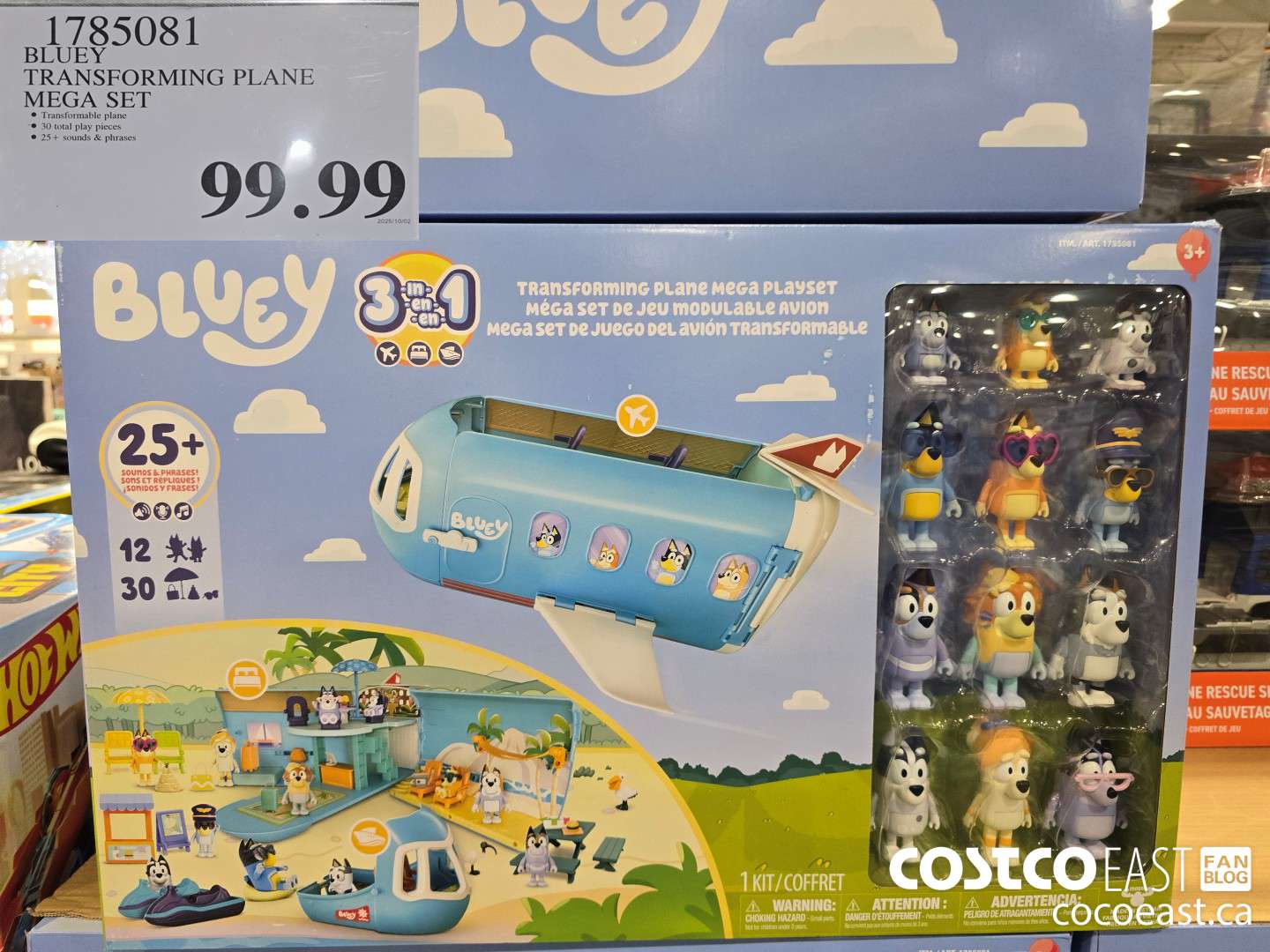 1785081 BLUEY TRANSFORMING PLANE MEGA SET $99.99