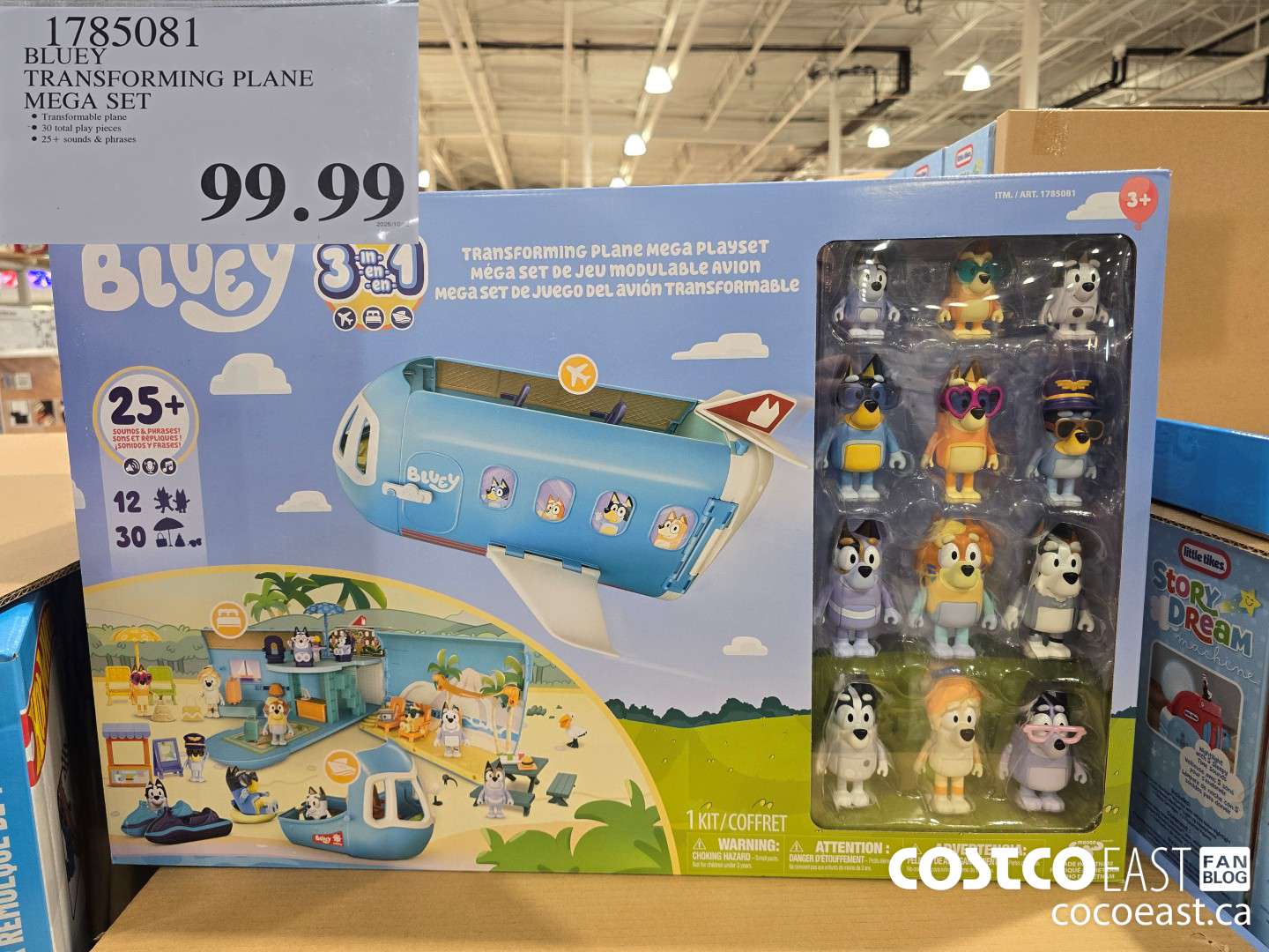 1785081 BLUEY TRANSFORMING PLANE MEGA SET $99.99