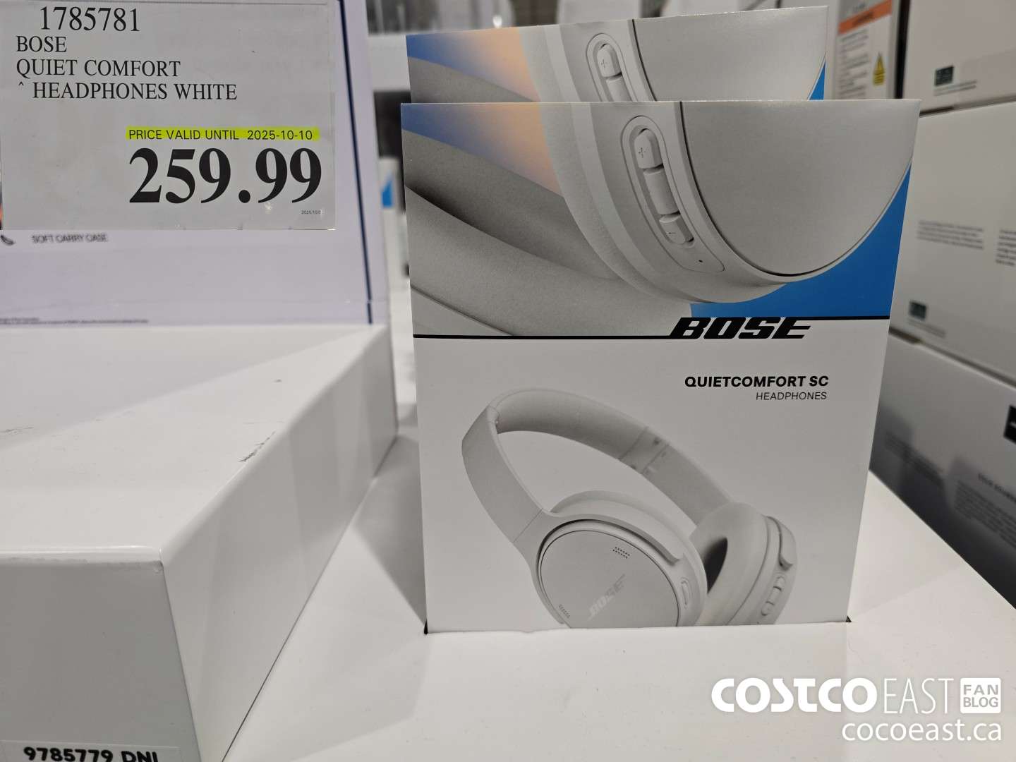 1785781 BOSE QUIET COMFORT ~ HEADPHONES WHITE $259.99
