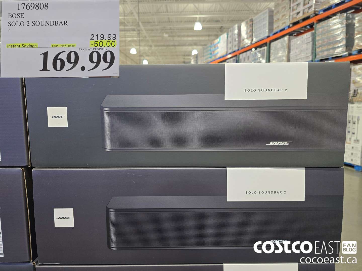 1769808 BOSE SOLO 2 SOUNDBAR ($50.00 INSTANT SAVINGS EXPIRES ON 2025-10-10) $169.99