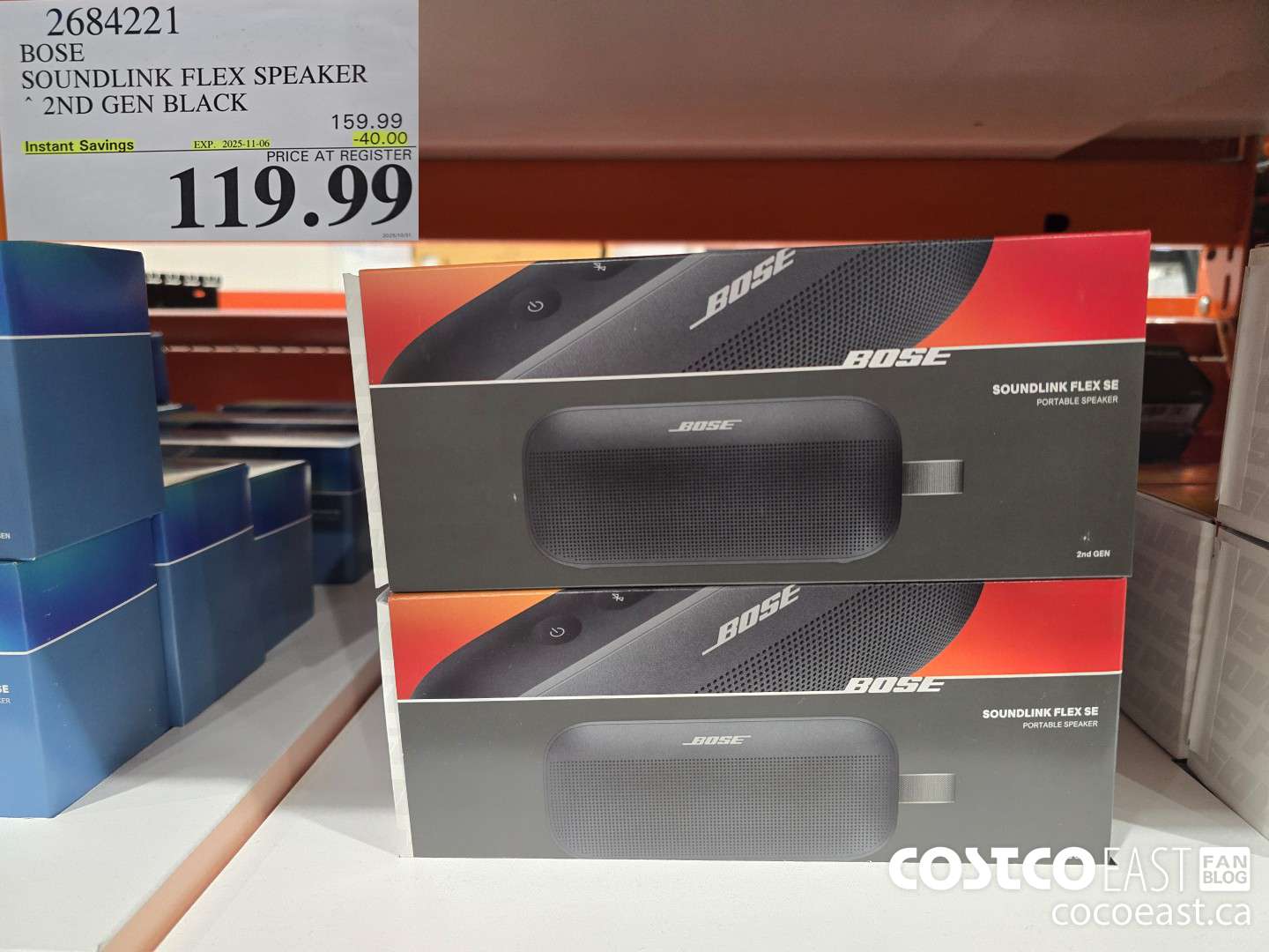 2684221 BOSE SOUNDLINK FLEX SPEAKER 2ND GEN BLACK ($40.00 INSTANT SAVINGS EXPIRES ON 2025-11-06) $119.99