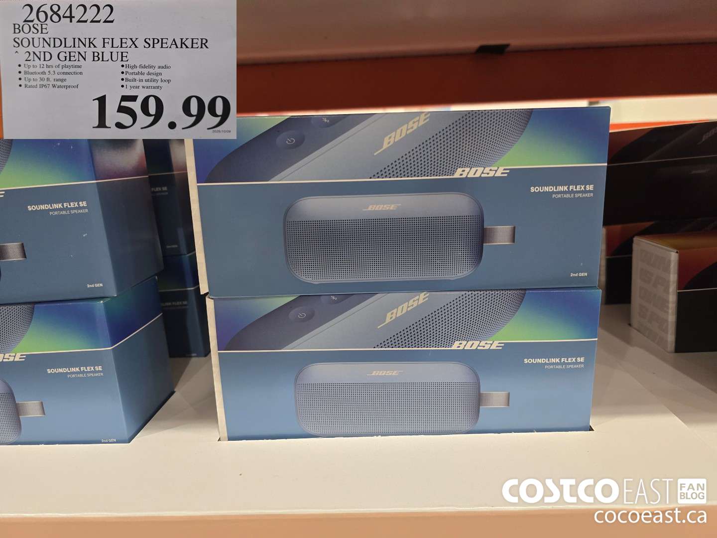 2684222 BOSE SOUNDLINK FLEX SPEAKER 2ND GEN BLUE $159.99