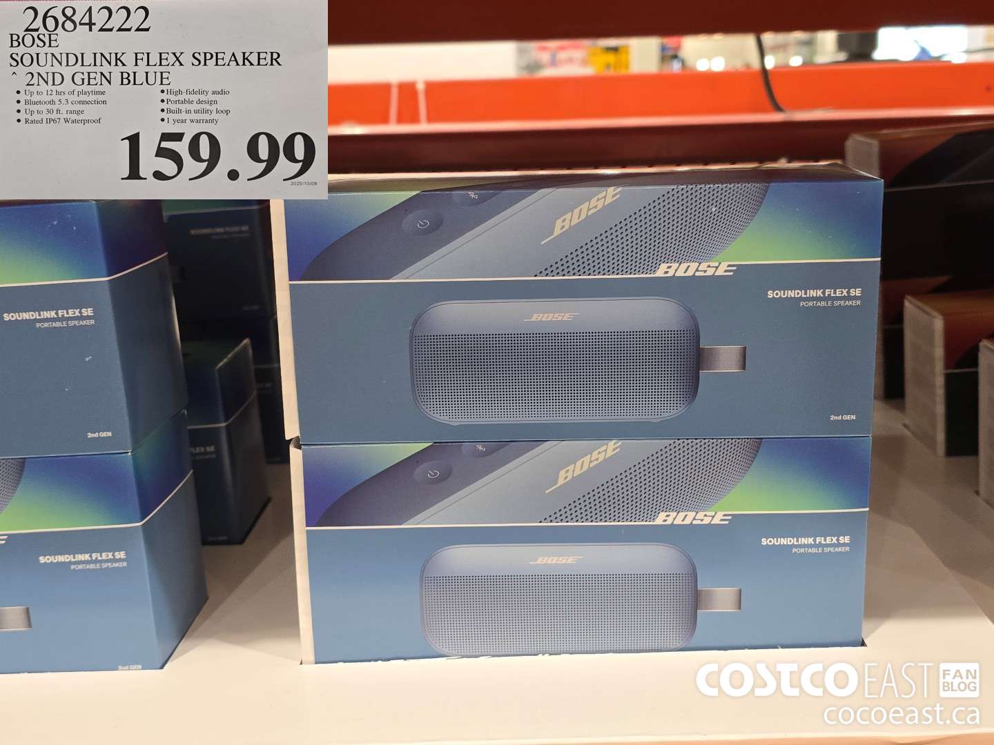 2684222 BOSE SOUNDLINK FLEX SPEAKER 2ND GEN BLUE $159.99