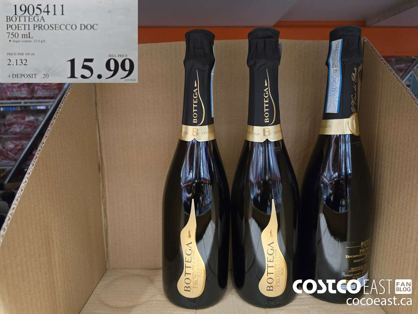 1905411 BOTTEGA POETI PROSECCO 750 ML $15.99