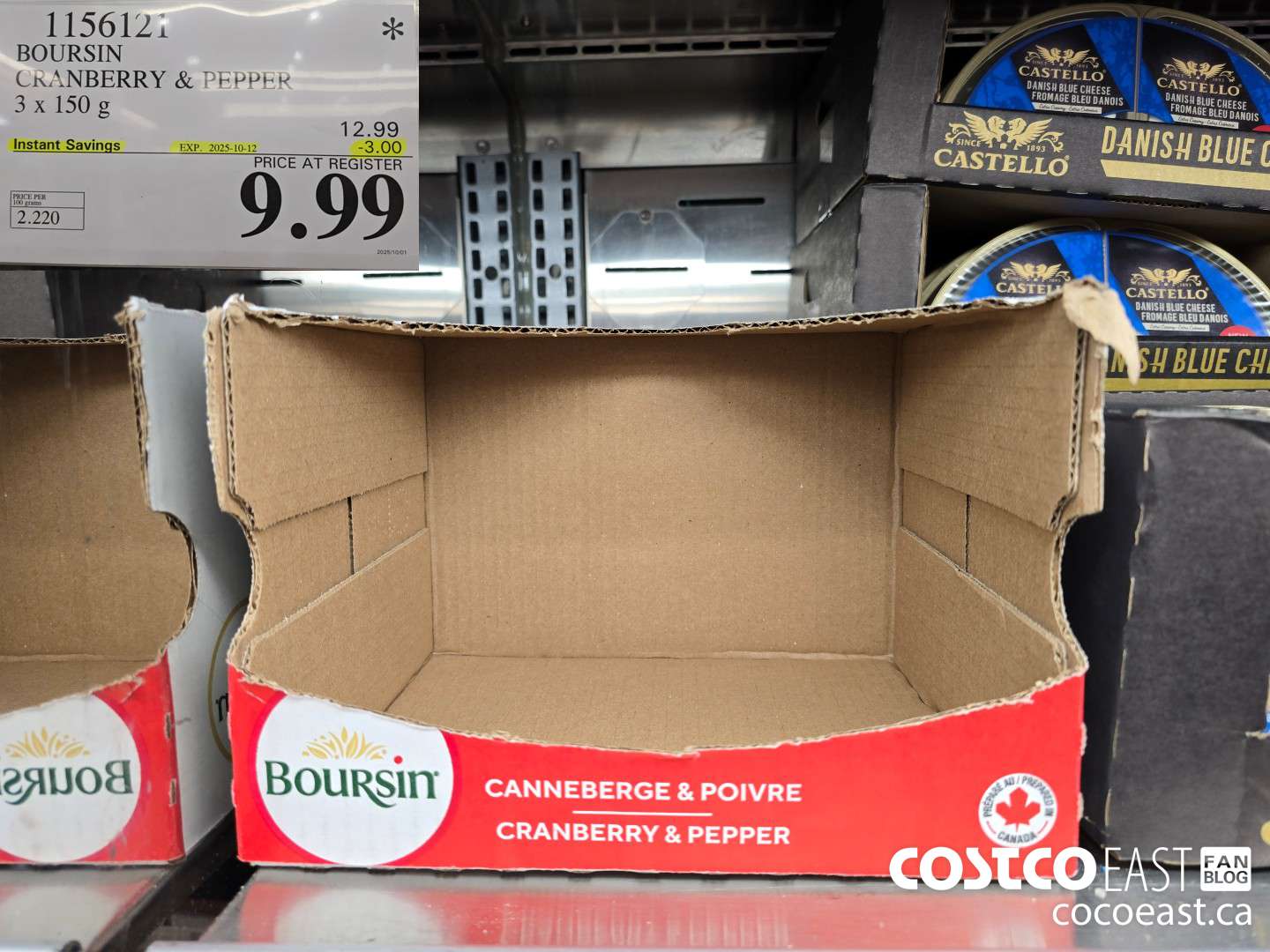 115612 BOURSIN CRANBERRY & PEPPER 3 x 150 G ($3.00 INSTANT SAVINGS EXPIRES ON 2025-10-12) $9.99