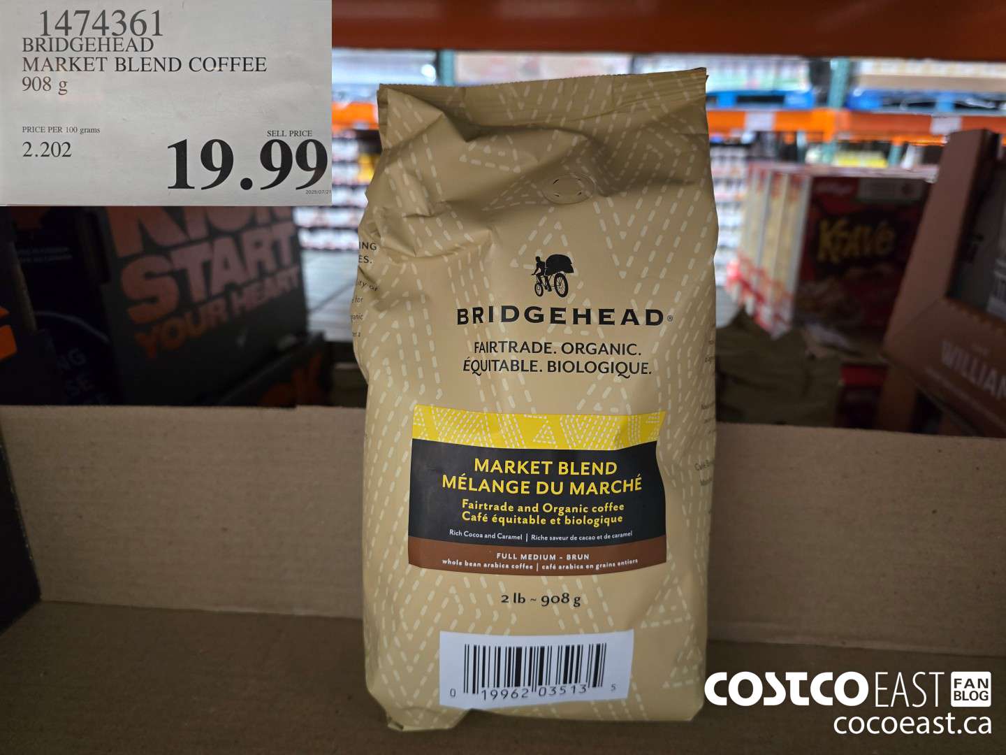 1474361 BRIDGEHEAD MARKET BLEND COFFEE 908 g $19.99