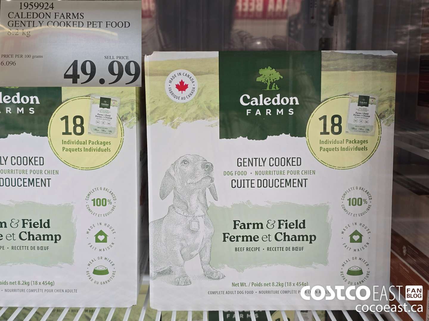 1959924 CALEDON FARMS GENTLY COOKED PET FOOD 8.2 KG $49.99