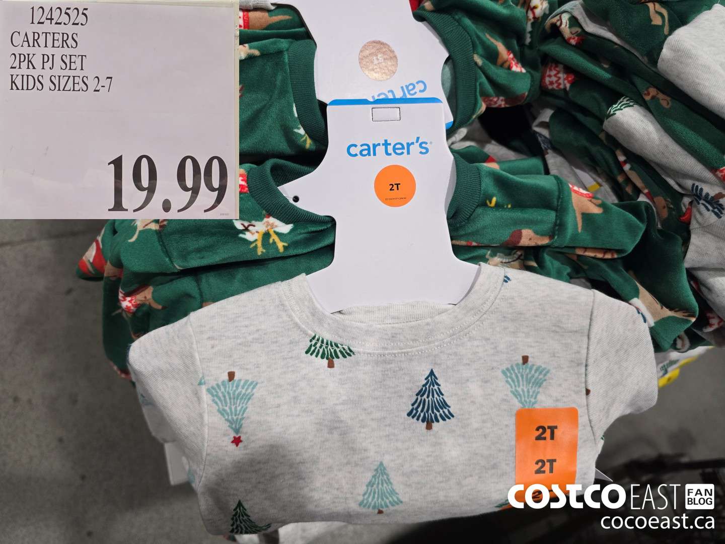 1242525 CARTERS 2PK PJ SET KIDS SIZES 2-7 $19.99