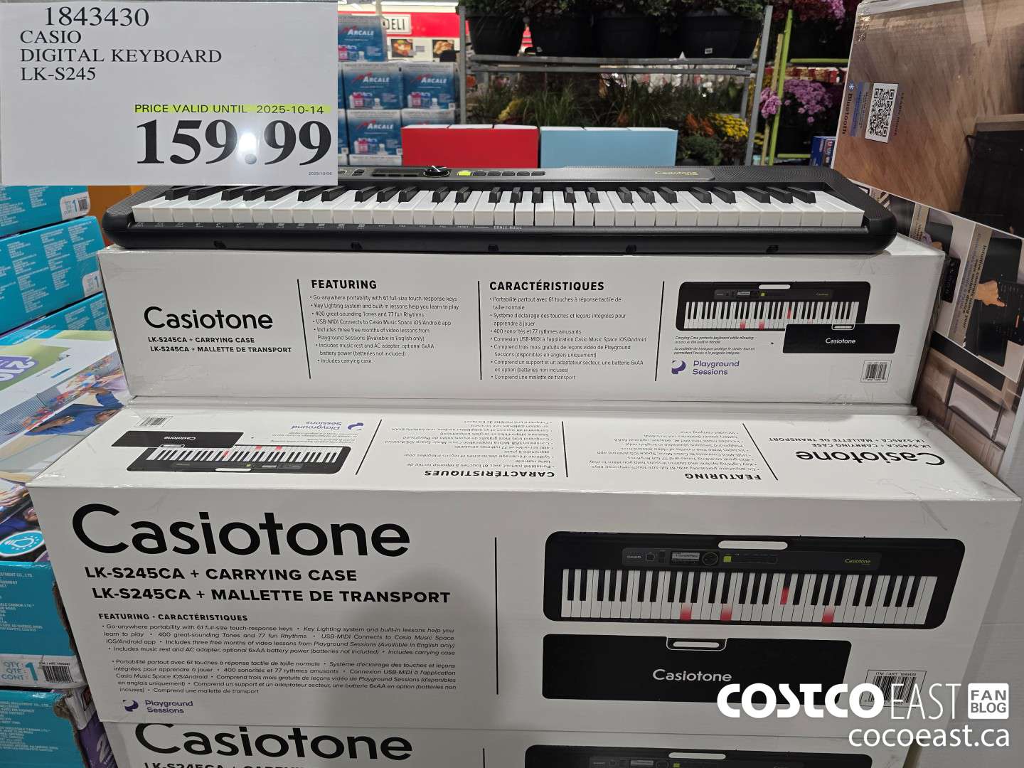 1843430 CASIO DIGITAL KEYBOARD LK-S245 $159.99