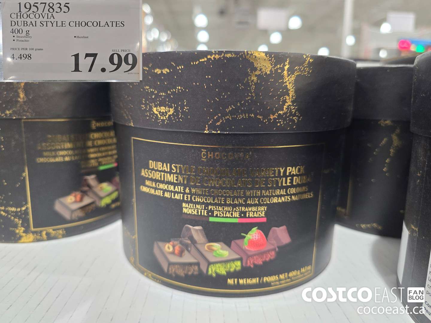 1957835 CHOCOVIA DUBAI STYLE CHOCOLATES 400 g $17.99