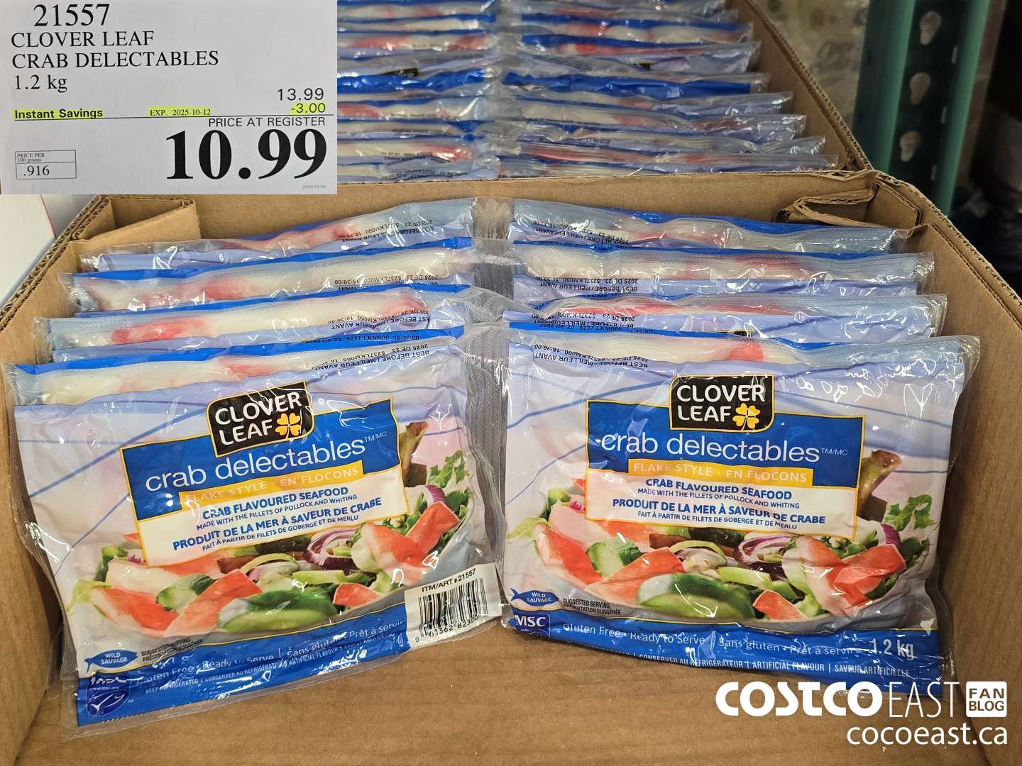 21557 CLOVER LEAF CRAB DELECTABLES 4 x 300 g ($3.00 INSTANT SAVINGS EXPIRES ON 2025-10-12) $10.99