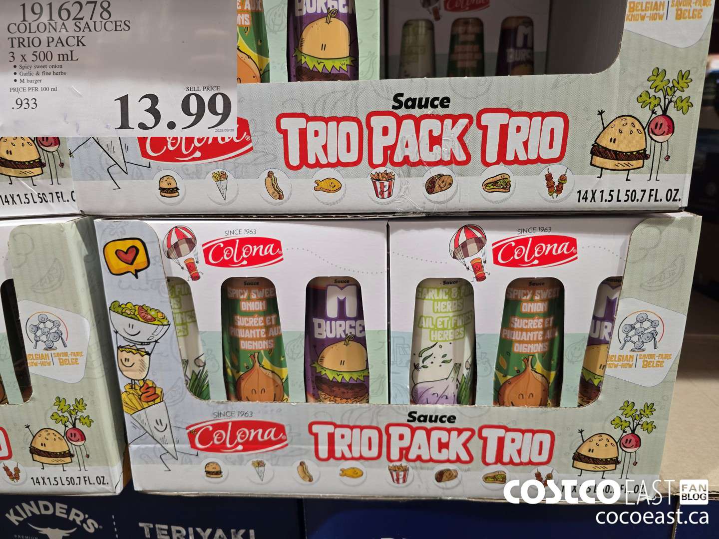 1916278 COLONA SAUCES TRIO PACK 3 x 500 mL $13.99