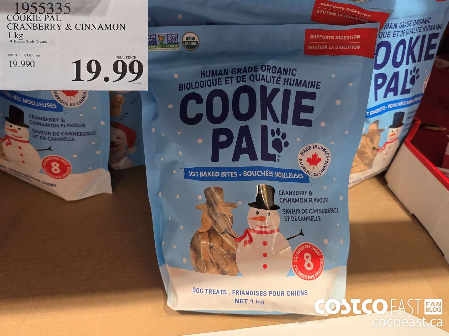 1955335 ~ COOKIE PAL CRANBERRY & CINNAMON 1 KG $19.99
