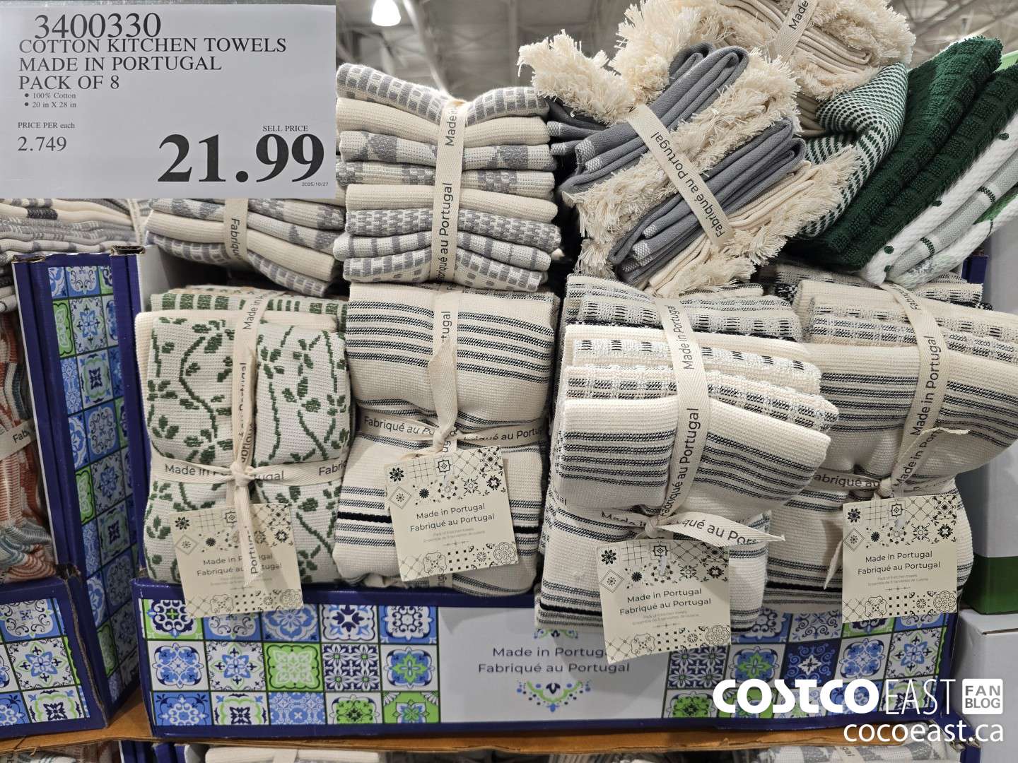 3400330 COTTON KITCHEN TOWELS MADE IN PORTUGAL 20