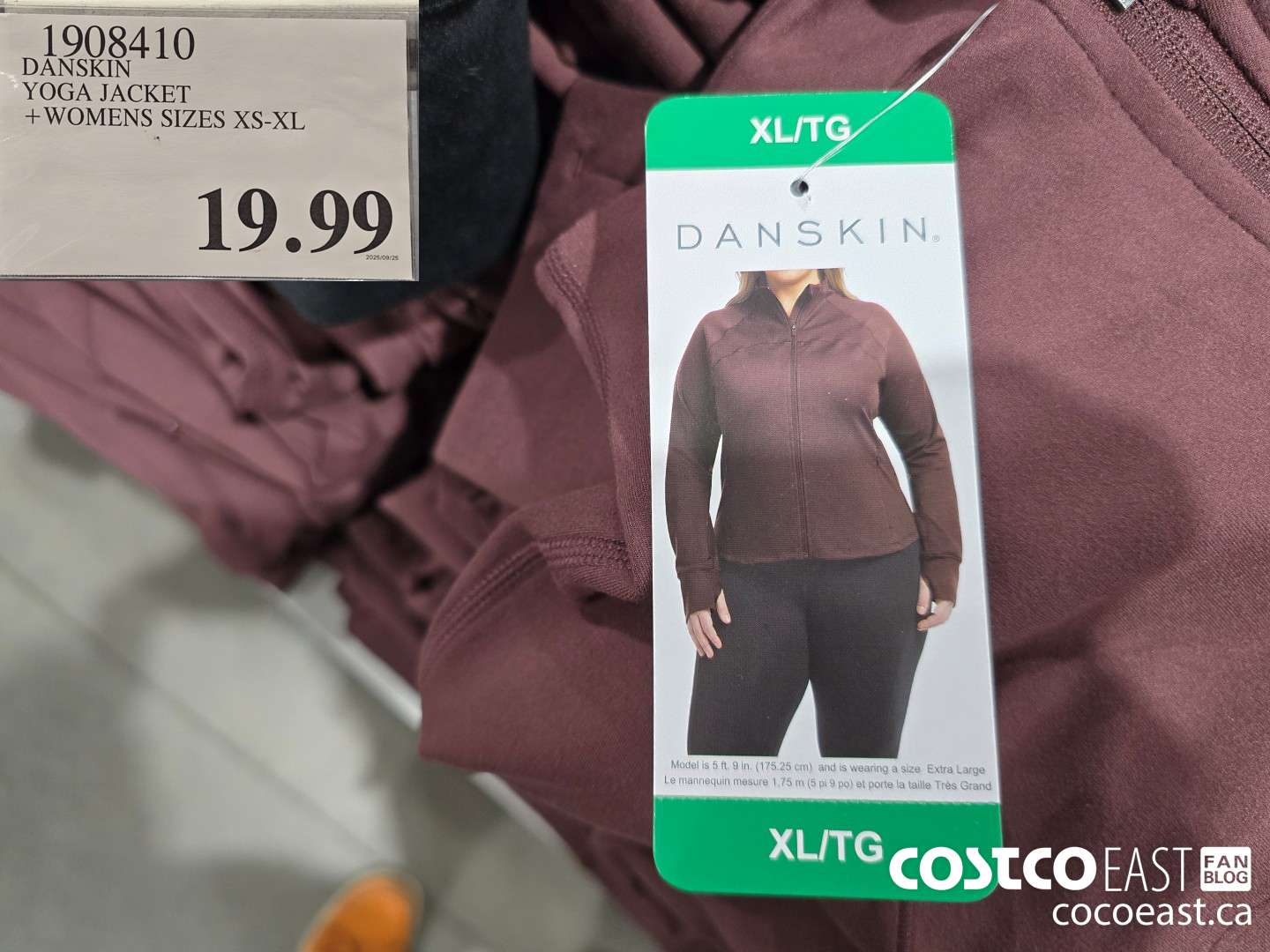 1908410 DANSKIN YOGA JACKET + WOMENS SIZES XS-XL $19.99