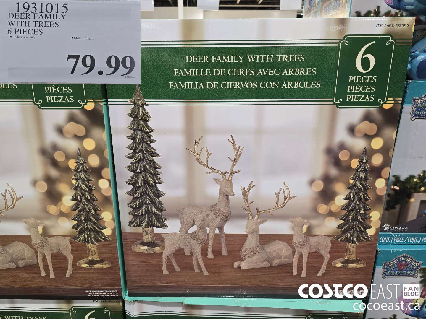 1931015 DEER FAMILY WITH TREES 6 PIECES $79.99