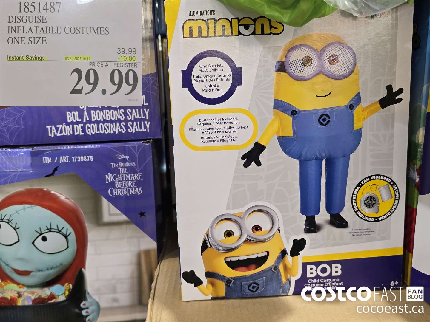 1851487 DISGUISE INFLATABLE COSTUMES ONE SIZE ($10.00 INSTANT SAVINGS EXPIRES ON 2025-10-12) $29.99