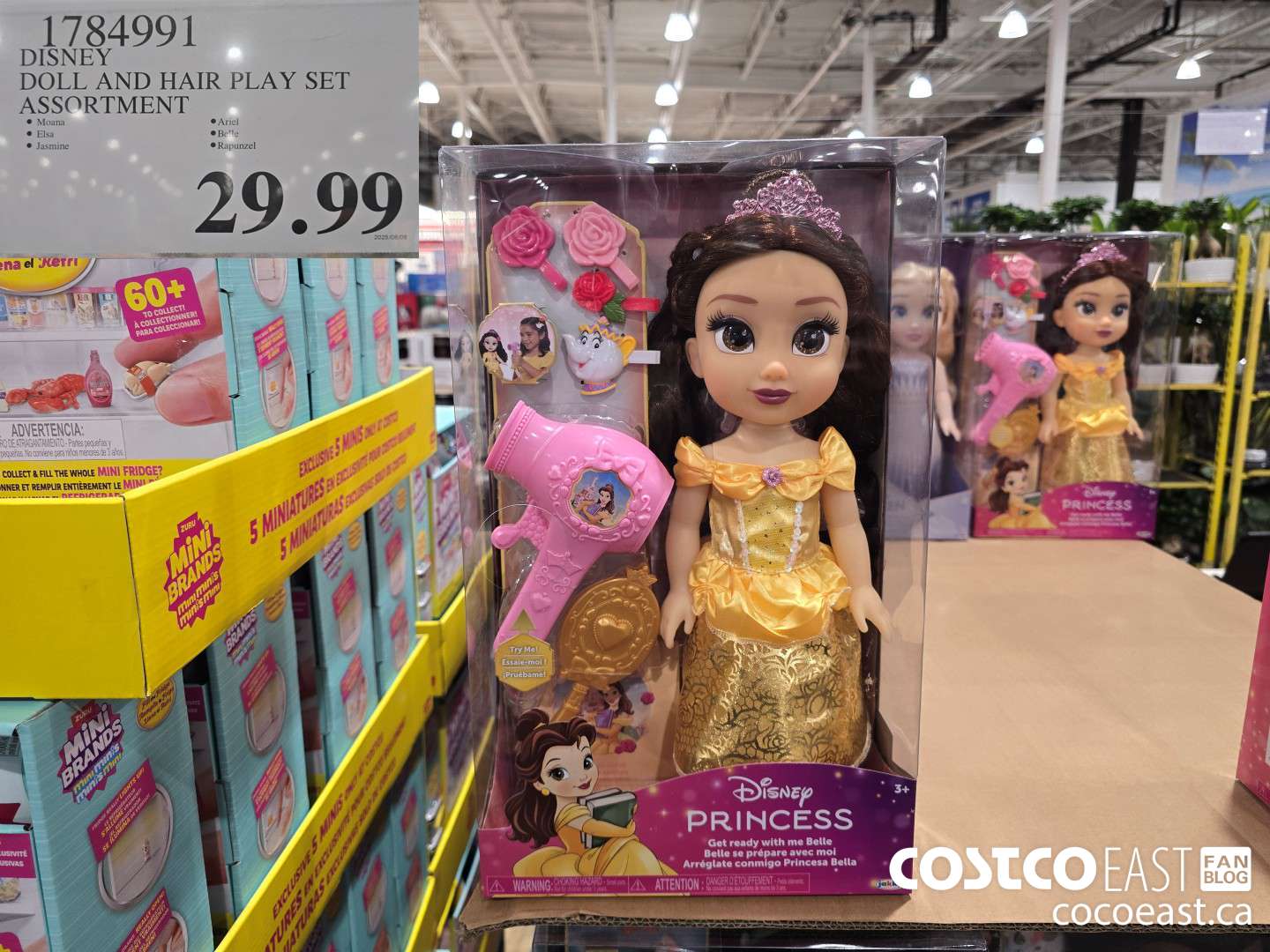 1784991 DISNEY DOLL AND HAIR PLAY SET ASSORTMENT $29.99