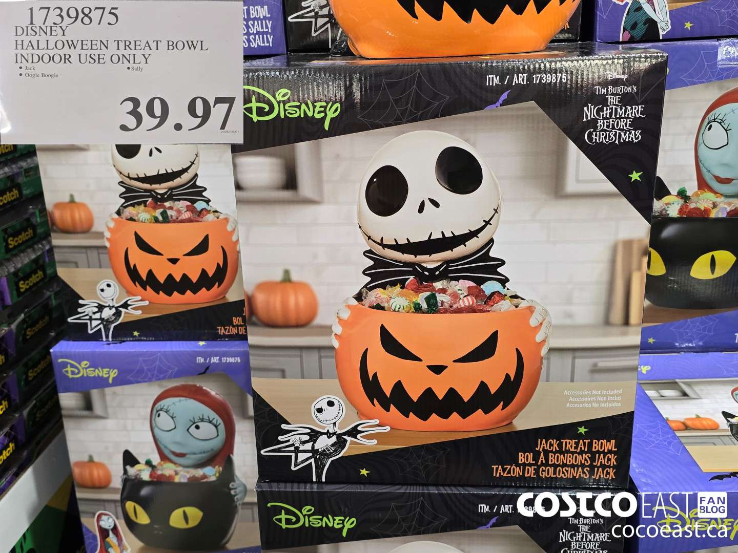 1739875 DISNEY HALLOWEEN TREAT BOWL INDOOR USE ONLY $39.97