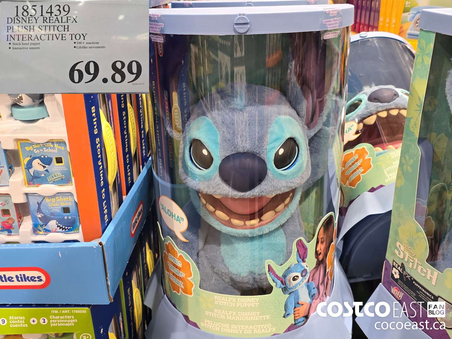 1851439 DISNEY REALFX PLUSH STITCH INTERACTIVE TOY $69.89