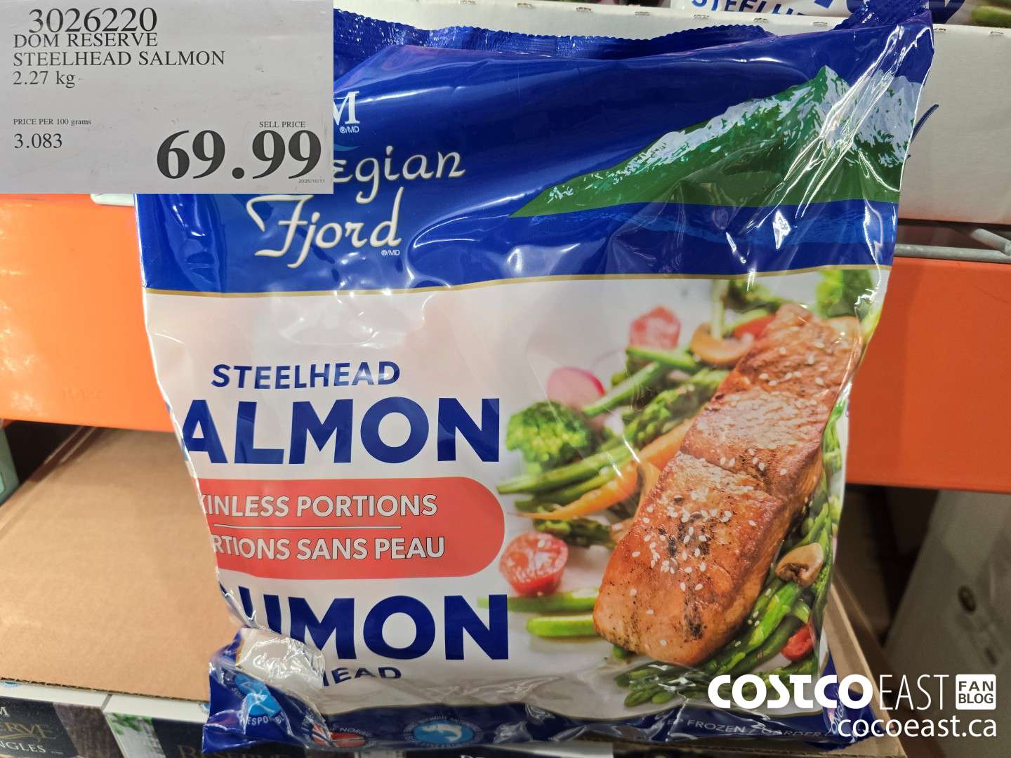 3026220 DOM RESERVE STEELHEAD SALMON 2.27 KG $69.99