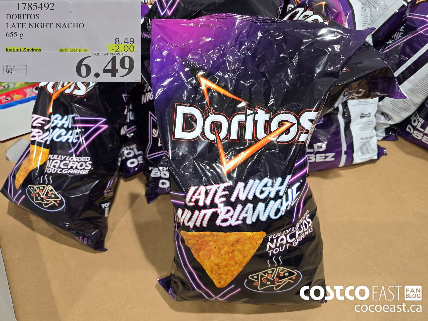 1785492 DORITOS LATE NIGHT NACHO 655 g ($2.00 INSTANT SAVINGS EXPIRES ON 2025-10-19) $6.49