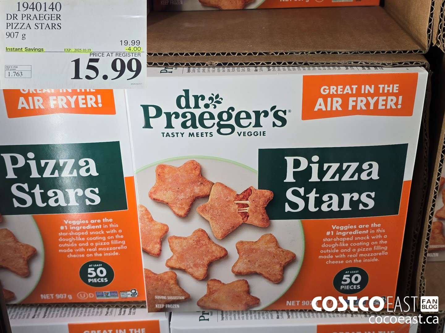 1940140 DR PRAEGER PIZZA STARS 907 G ($4.00 INSTANT SAVINGS EXPIRES ON 2025-10-19) $15.99
