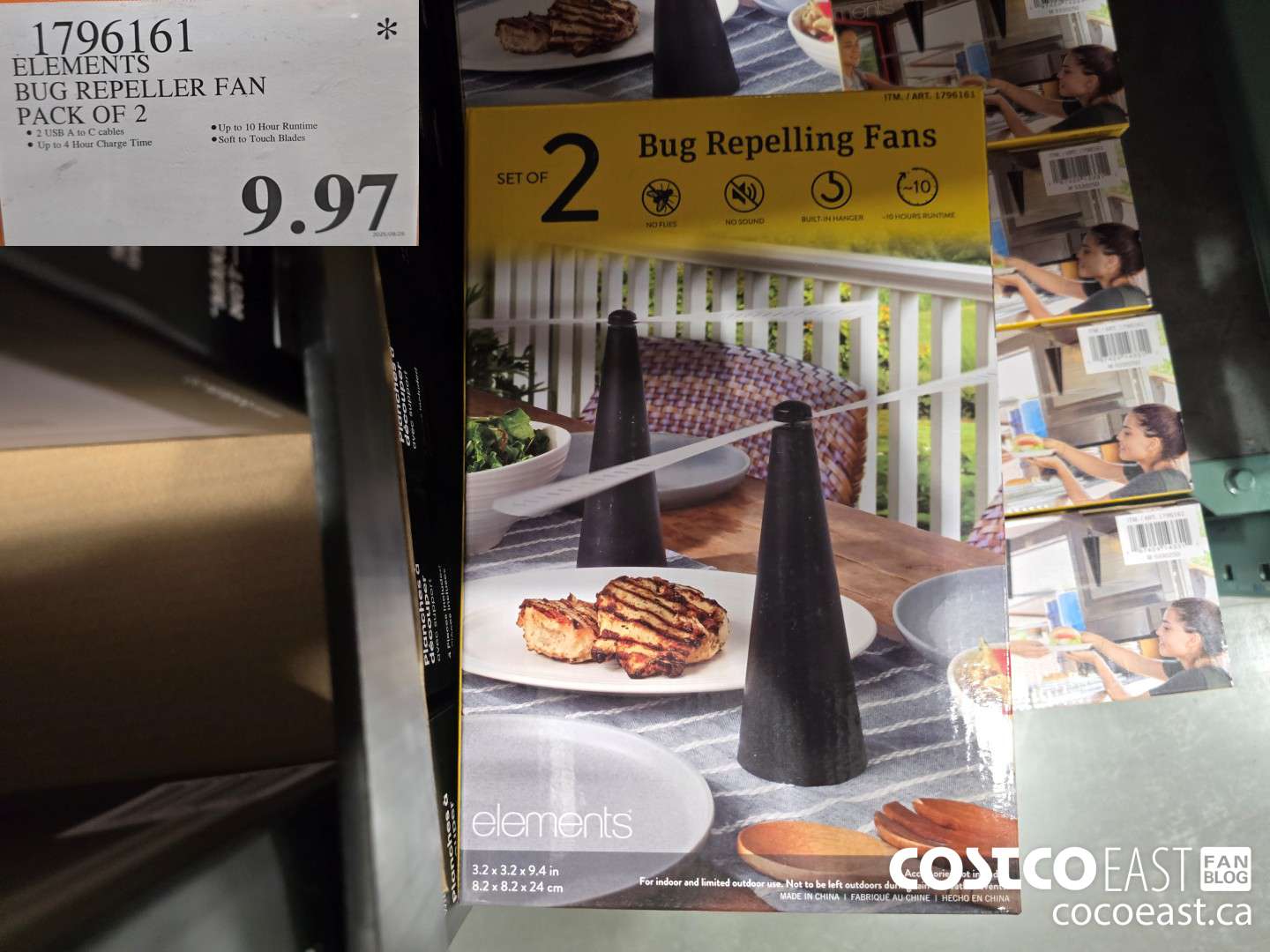 1796161 ELEMENTS BUG REPELLER FAN PACK OF 2 $9.97