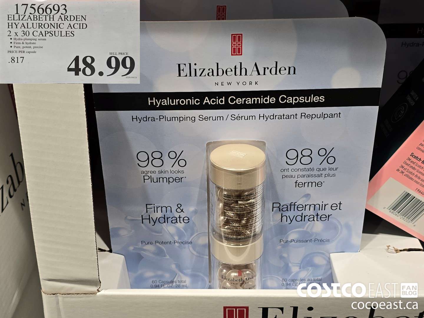 1756693 ELIZABETH ARDEN HYALURONIC ACID 2 x 30 CAPSULES $48.99