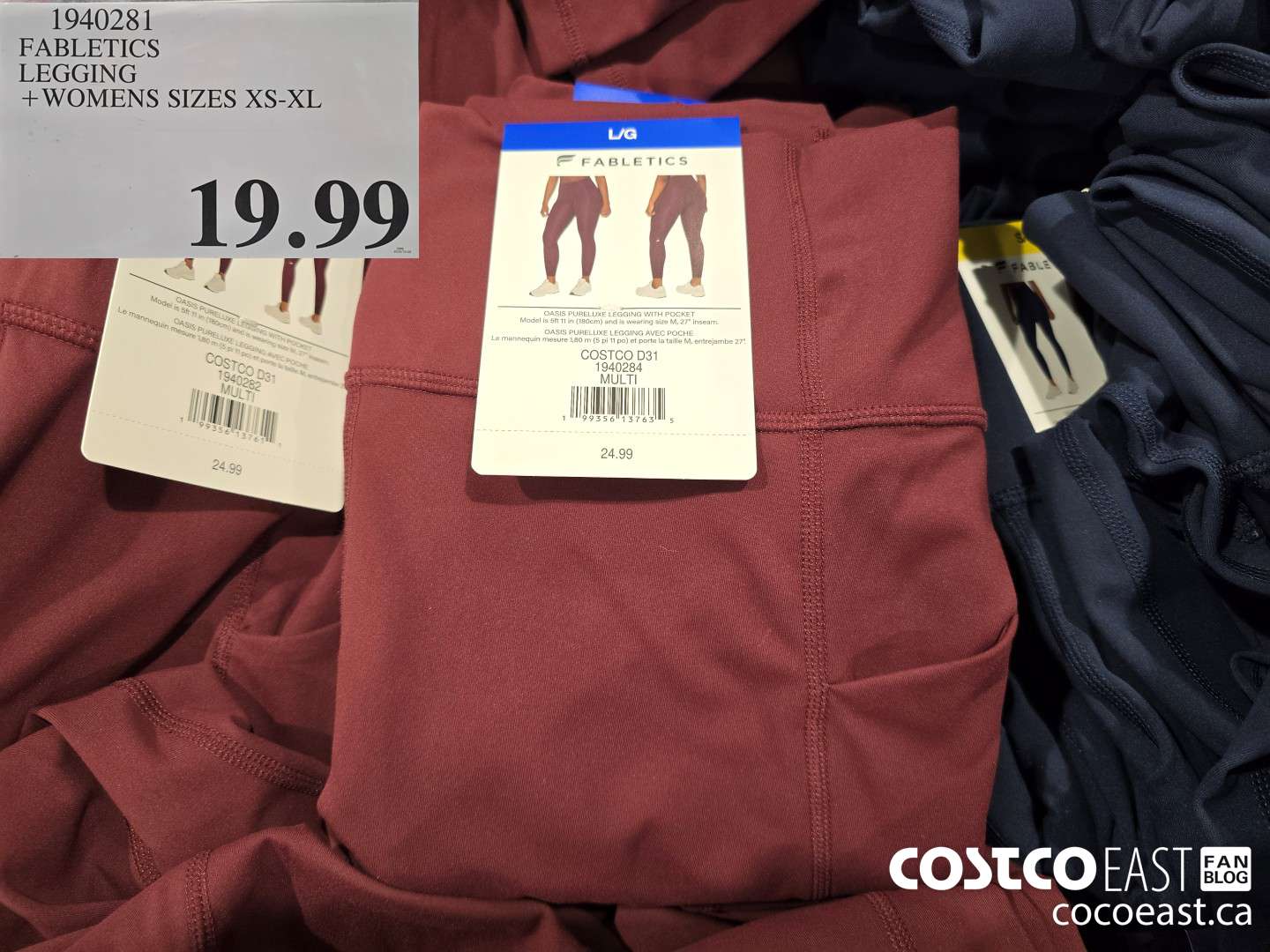 1940281 FABLETICS LEGGING +WOMENS SIZES XS-XL $19.99