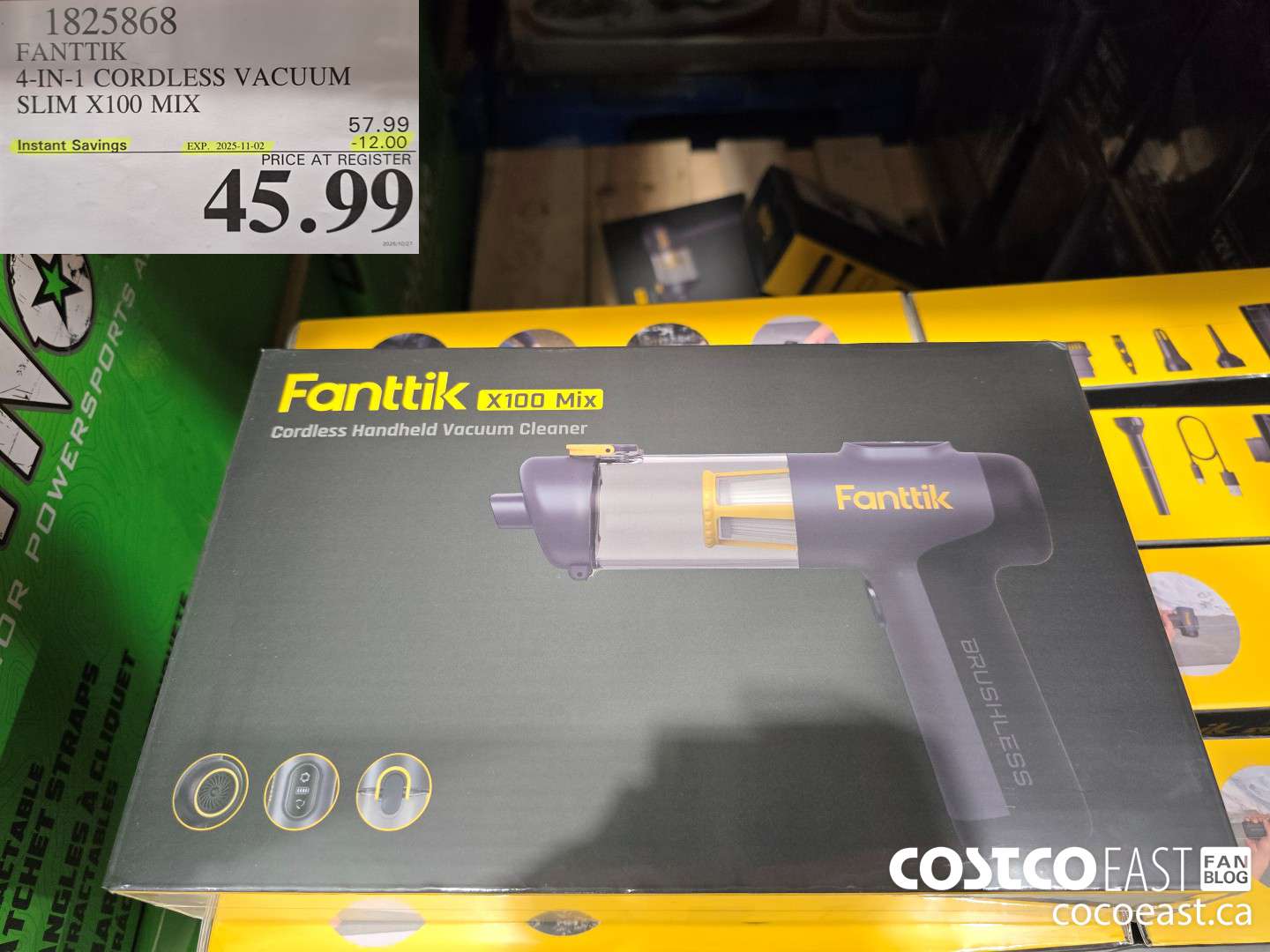 1825868 FANTTIK 4-IN-1 CORDLESS VACUUM SLIM X100 MIX ($12.00 INSTANT SAVINGS EXPIRES ON 2025-11-02) $45.99