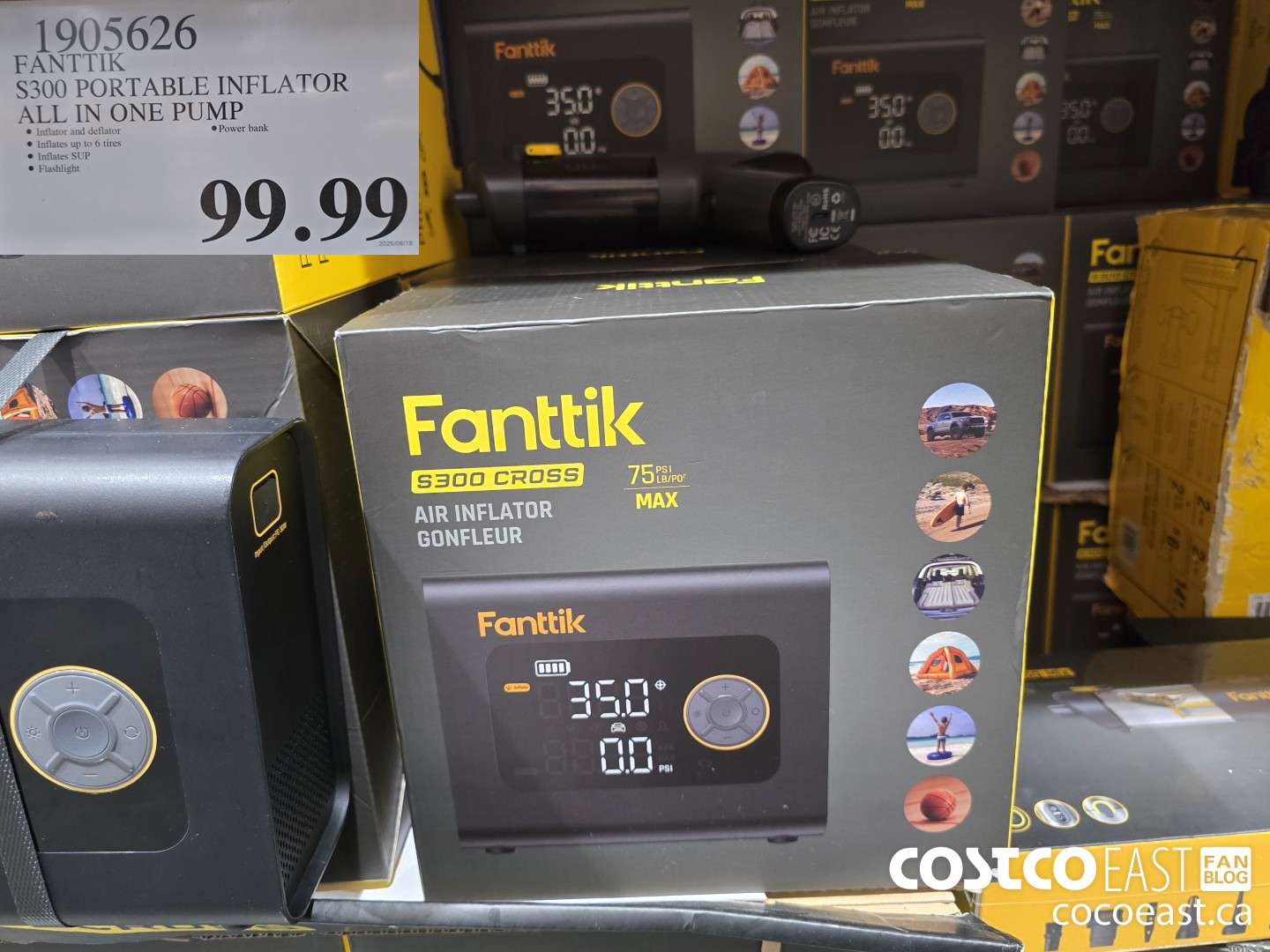 1905626 FANTTIK S300 PURTABLE INFLATOR ALL IN ONE PUMP $99.99