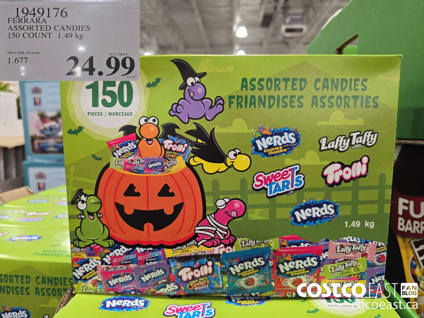 1949176 FERRARA ASSORTED CANDIES 150 COUNT 1.49 KG $24.99